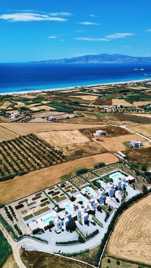 Ein Blick über Kastraki, Naxos
