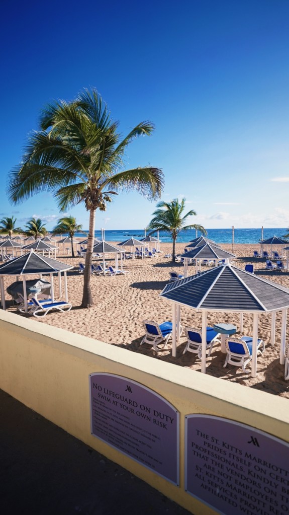 Der Strand des St. Kitts Marriott Beach Resort